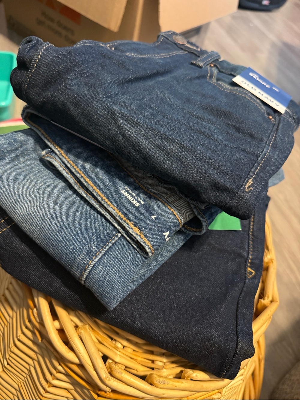 Boys Dark Blue Denim Jeans - Classic Skinny Fit (Old Navy & GAP)